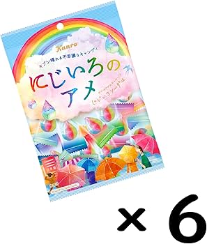 Amazon | カンロ にじいろのアメ 65g×6個 | カンロ | ミントタブレット