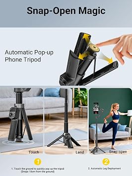 AOCHUAN Smart X3 360 Pan Rotation Gimbal Stabilizer for iPhone w/Remote