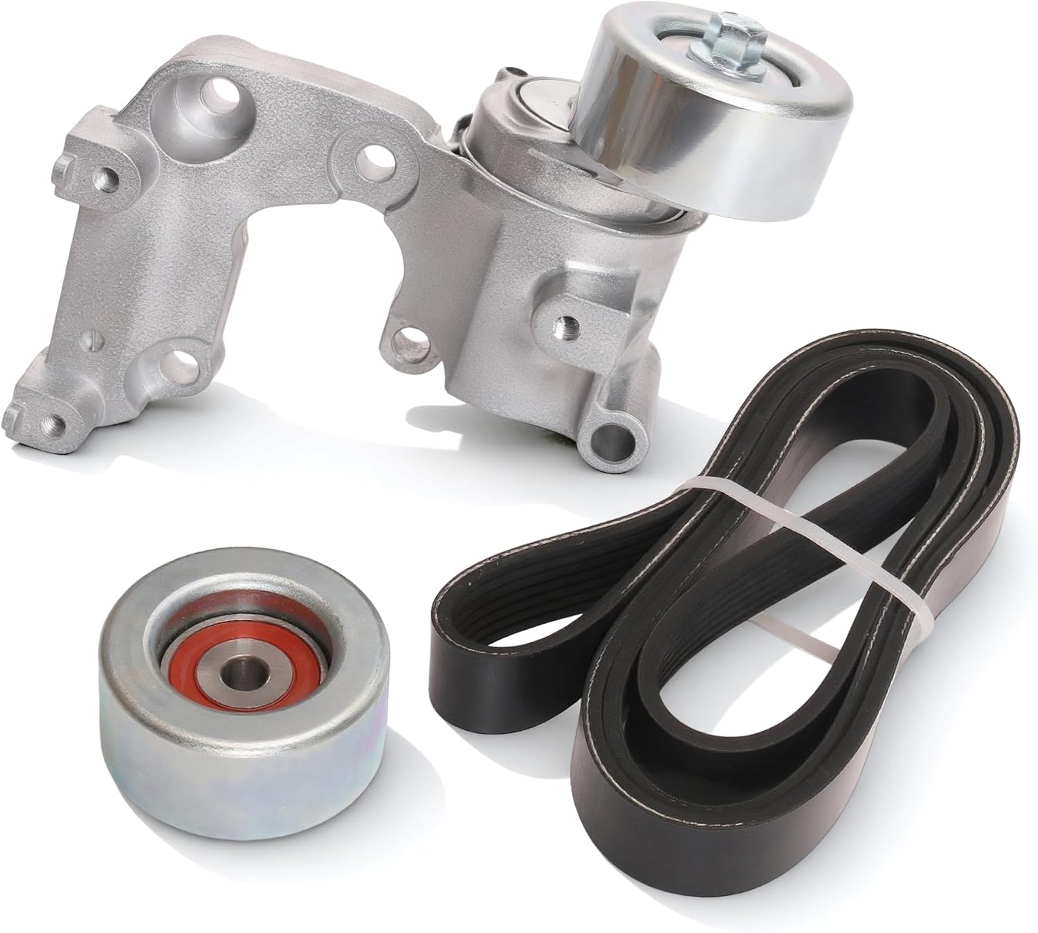 JAVOUKA Drive Belt Tensioner and Idler Pulley Kit for Toyota 3.5L V6