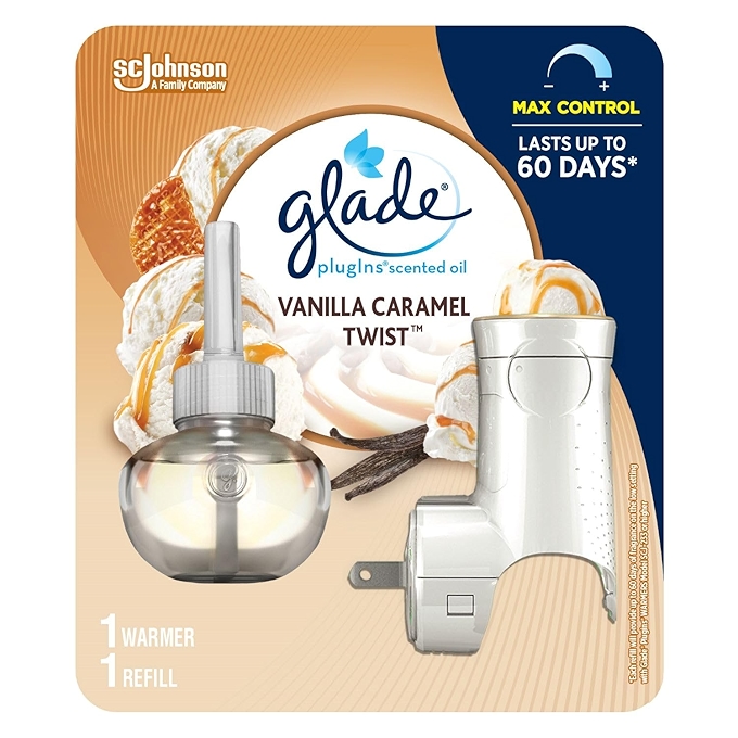 格莱德插电式空气清新剂 starter kit - 香草焦糖旋转香氛