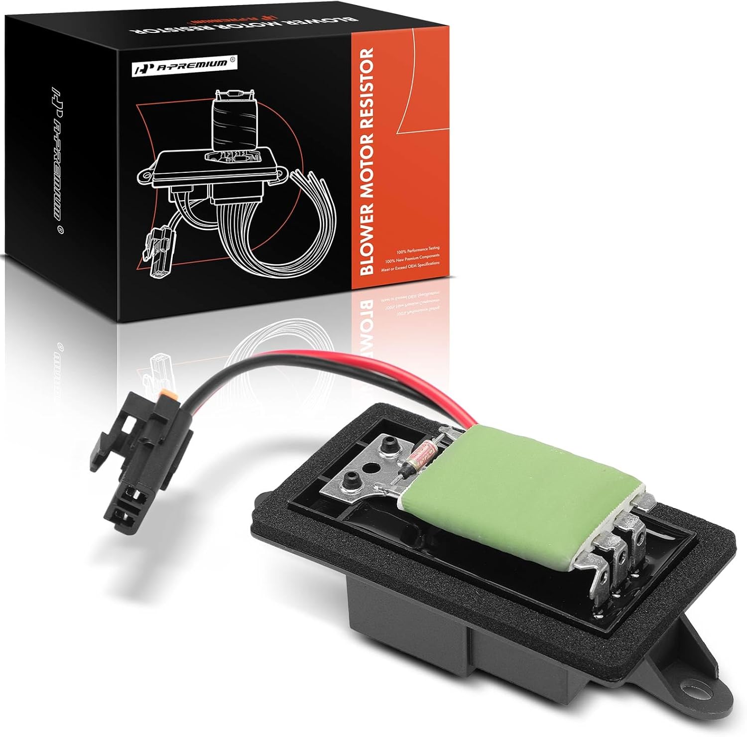 A-Premium Rear HVAC Blower Motor Resistor Compatible with Chevrolet Tahoe, Suburban 1500, Suburban 2500, Avalanche 2500 & GMC Yukon, Yukon XL 1500, Yukon XL 2500 & Cadillac Escalade ESV