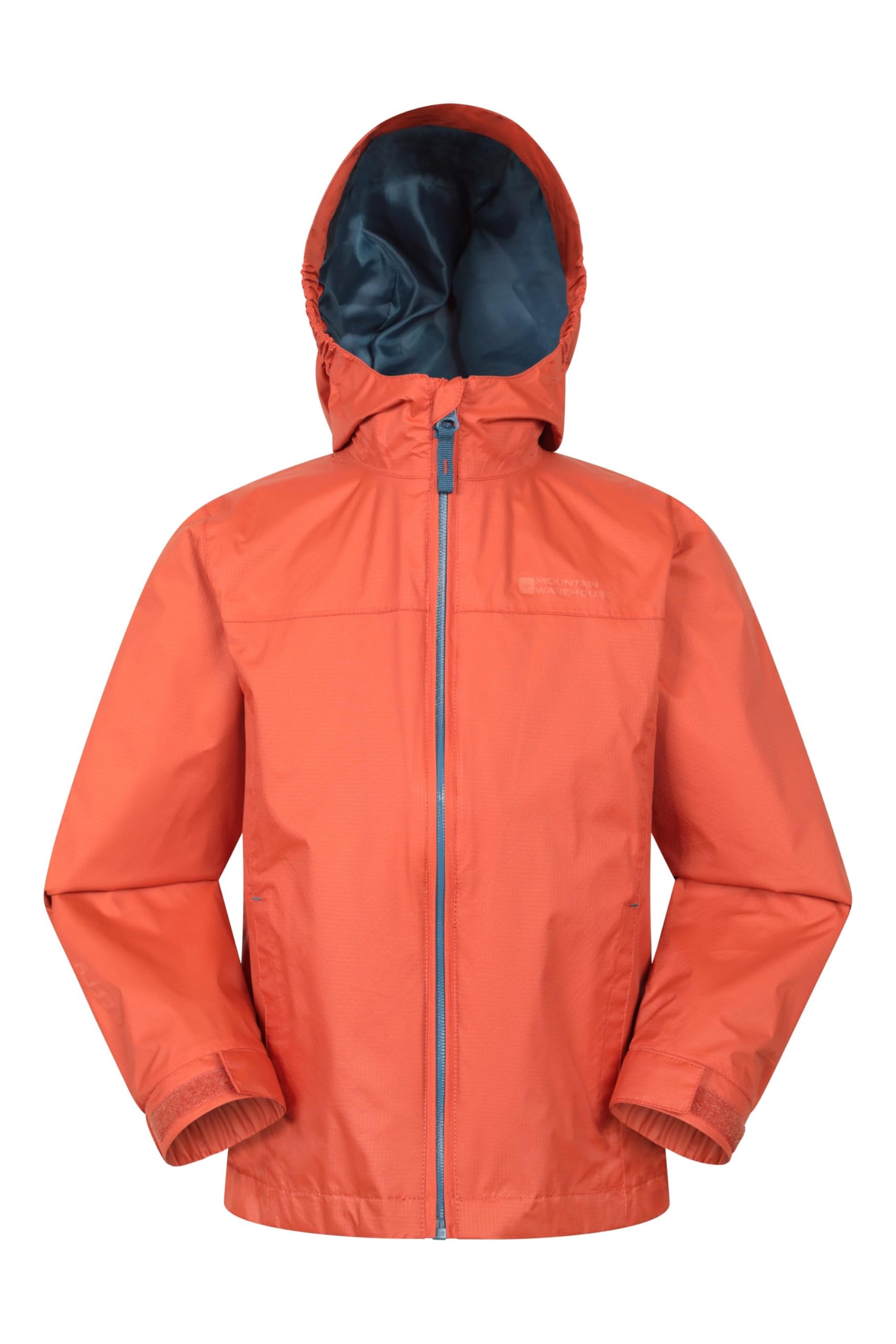 Mountain Warehouse Boys Rust Torrent Kids Waterproof Rain Jacket - Taped Seams Raincoat, Lightweight, Breathable, Girls & Rainwear -For Autumn, Winter, Wet Weather Kids Size 11-12 Years