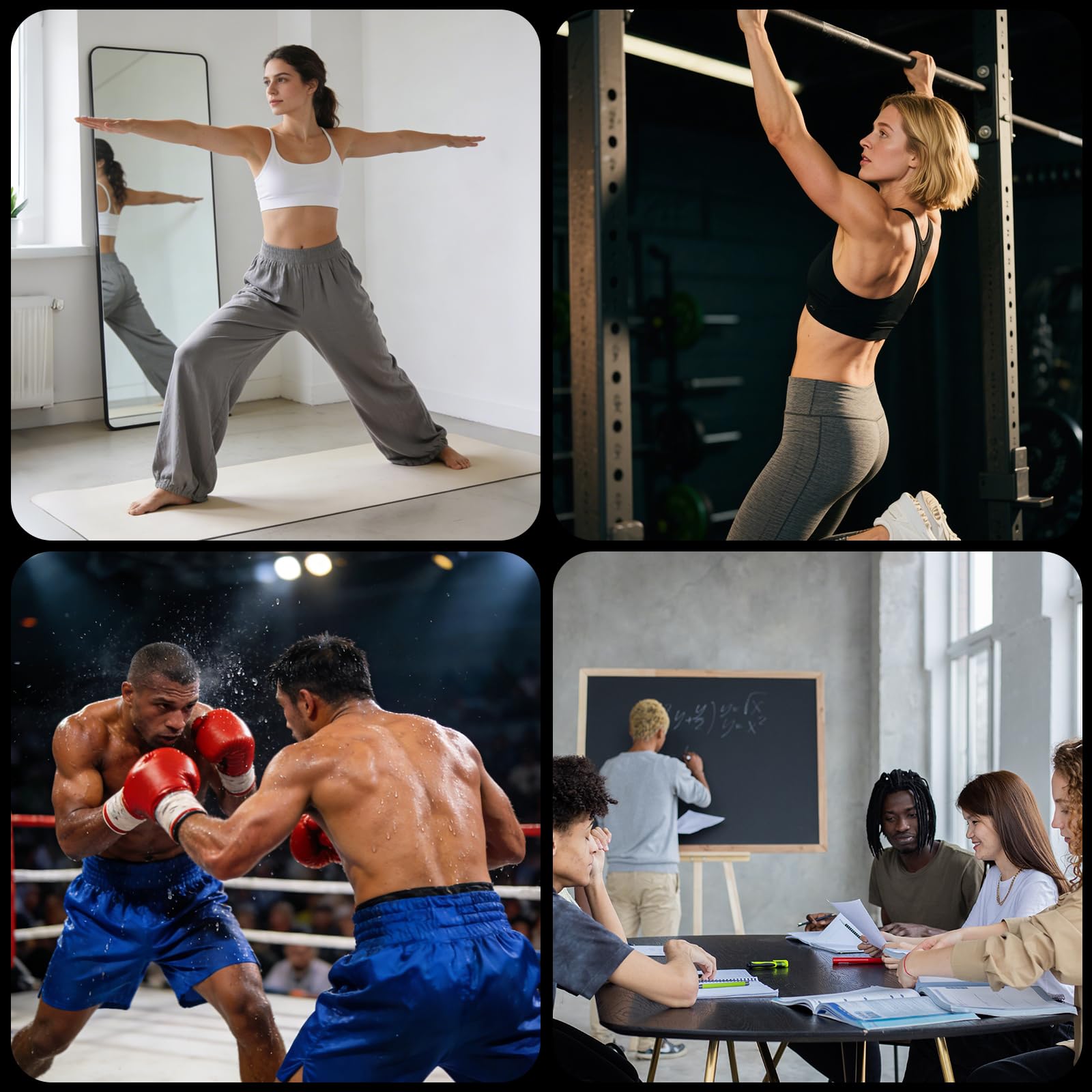 LUCKY TIME Temporizador de Gimnasio, Reloj portátil para Gimnasio, 10 Modos de Entrenamiento, cronómetro con imán Potente, Reloj Digital de Pared con Cuenta atrás/adelante para Gimnasio/casa/Garaje