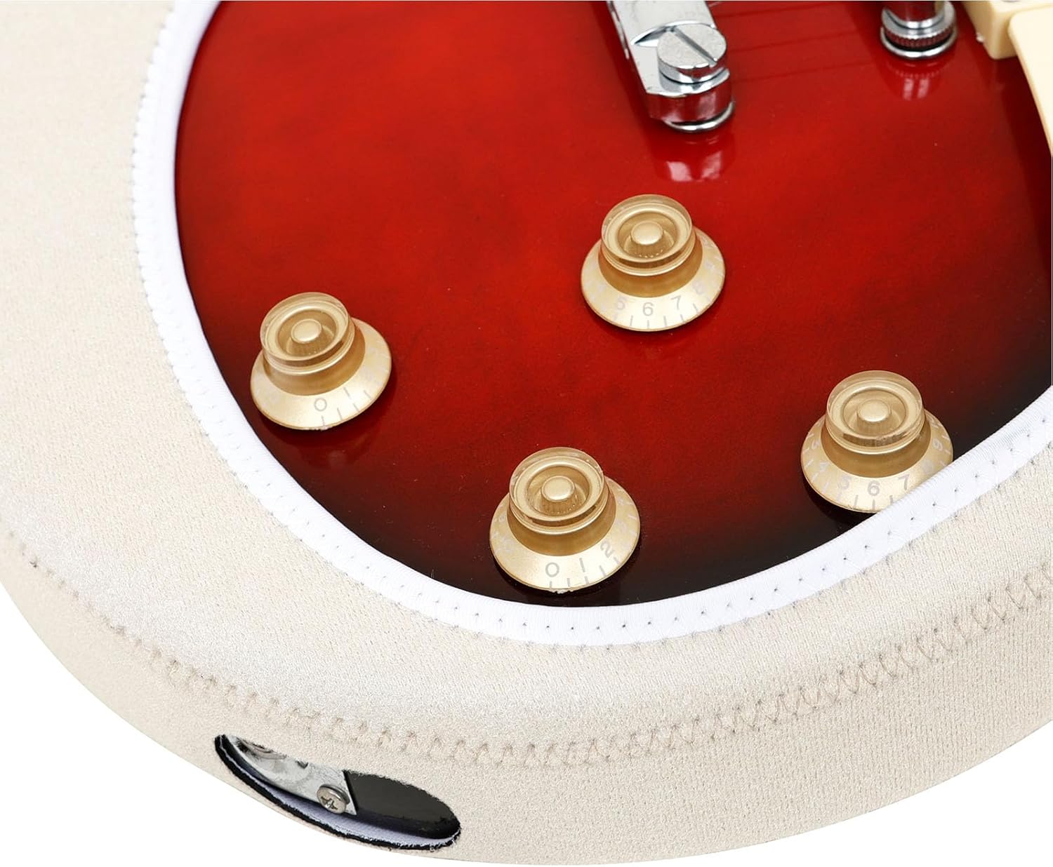 Electric Guitar Dust Cover GT-113 Pure Color Tailored Wearproof and Bump Prevention Protective Sleeve for Electric Guitars (Beige)