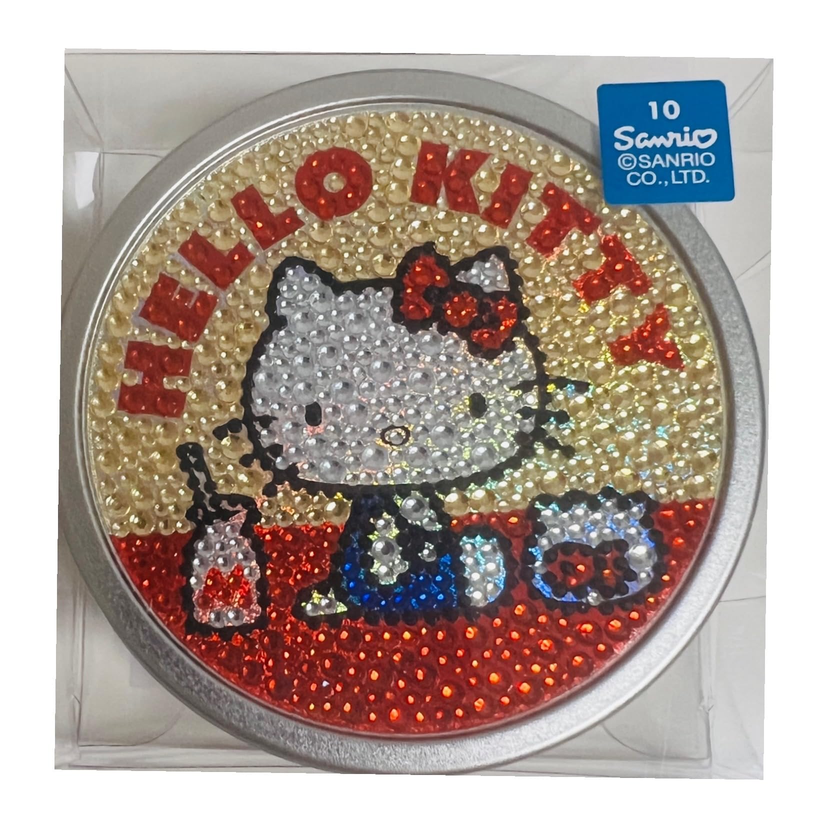 入手困難☆未使用】ハローキティ キラキラ 透明クッキーマスコット 10