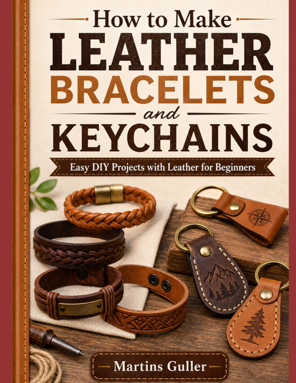 How to make Leather Bracelets and Keychains: Easy DIY Projects with Leather for Beginners