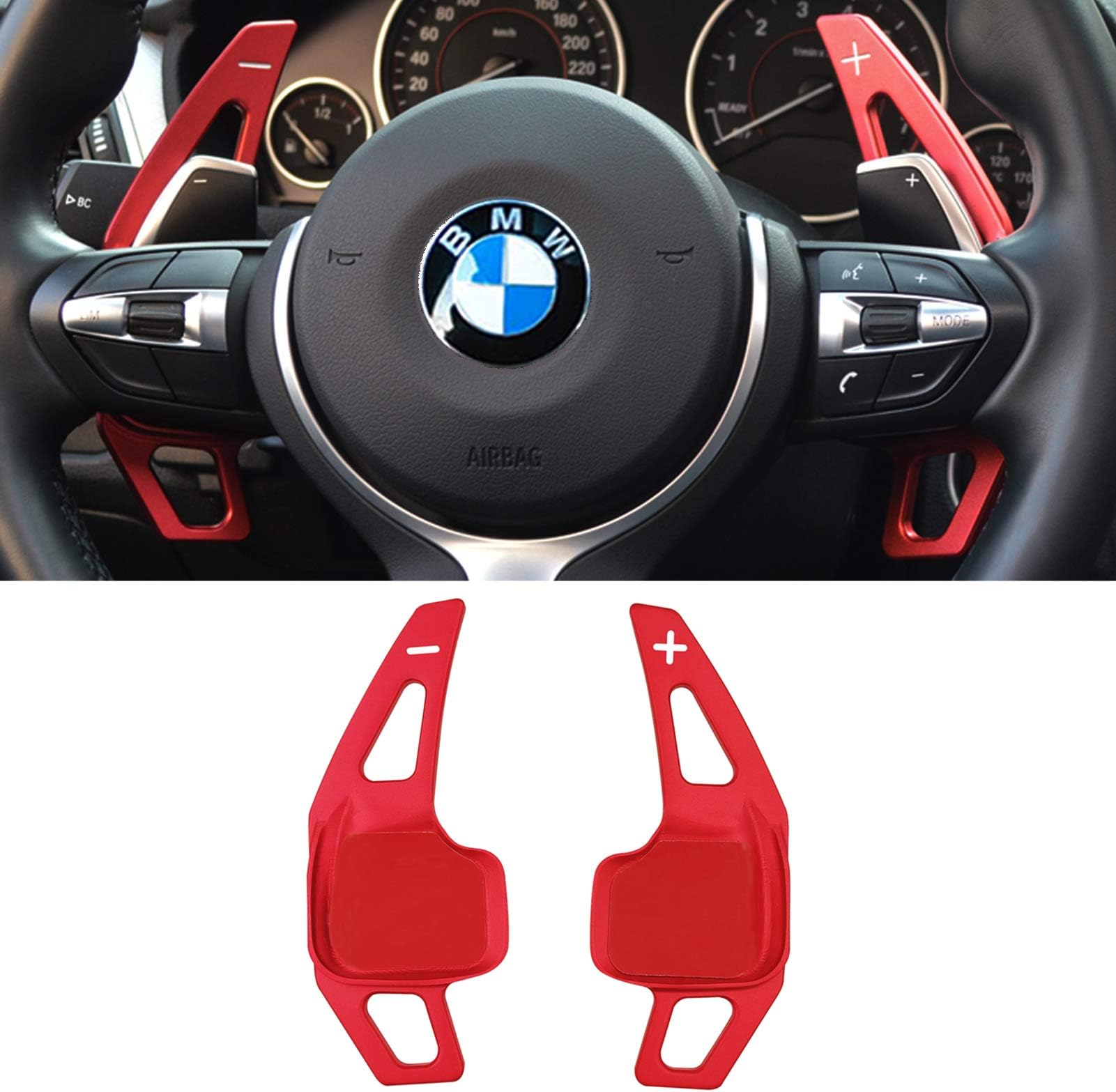 Compatible with BMW Paddle Shifter Extensions,Jaronx Aluminum Metal Steering Wheel Paddle Shifter(Compatible with BMW 2 3 4 X1 X2 X3 X4 X5 X6 series F30 F31 F15 F16 F25 F26)-NOT for 5 6 Series F10 F11