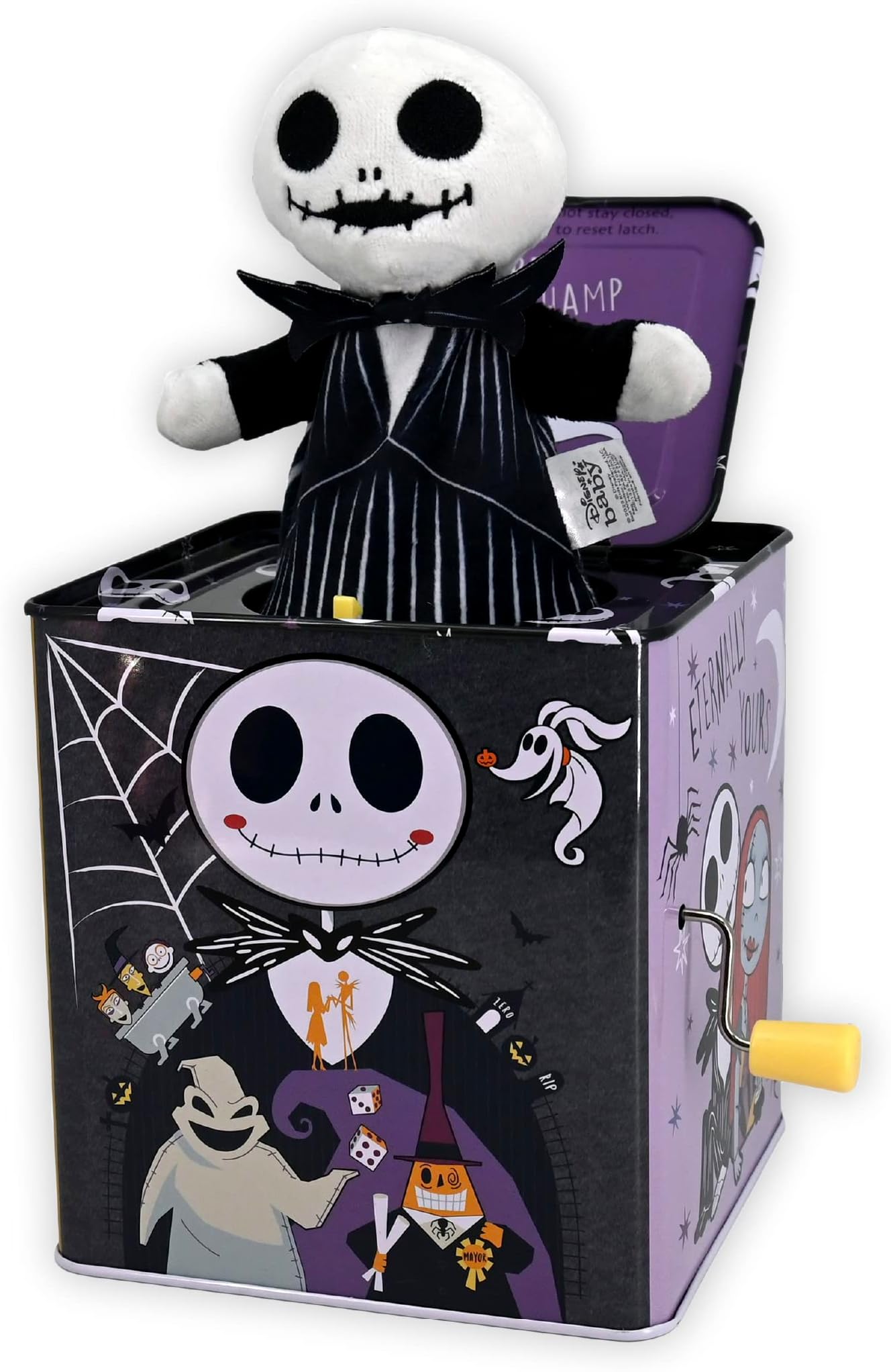Disney Baby The Nightmare Before Christmas Jack Skellington Classic Jack-in-The-Box Musical Toys for Babies and Toddlers