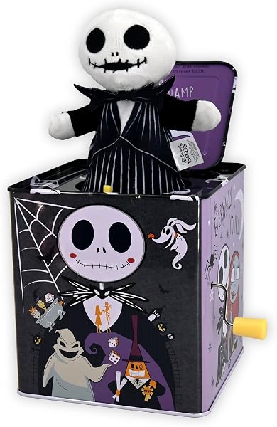 Kids Preferred Disney Baby The Nightmare Before Christmas Jack Skellington Classic Jack-in-The-Box Musical Toys for Babi
