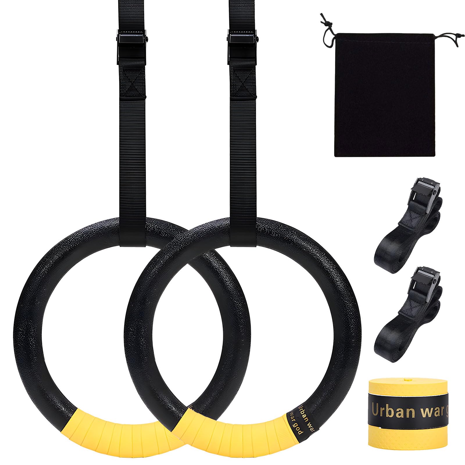 Anelli Ginnastica Fitness - Con Cinghie Regolabili 4m - Per Allenamento Calisthenics E Muscle Up - Foto 8