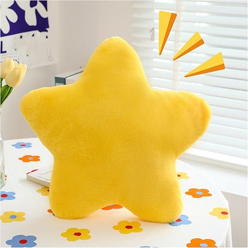 Miniatura 2 de Baiyuruodie Almohada de estrella, cojín, bonito sofá, oficina y decoración del hogar, un regalo que les gusta a las niñas (15.7 pulgadas), color