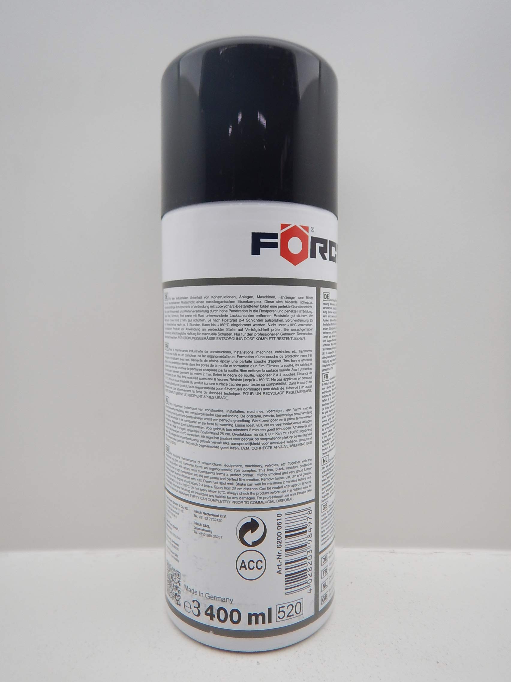 FORCH KORROSTOP ROSTUMWANDLER ROST ROSTSTOP UMWANDLER GRUNDIERUNG Spray 400ML (6)
