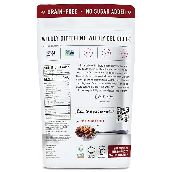 Wildway, Granola Apple Spice, 8 Ounce