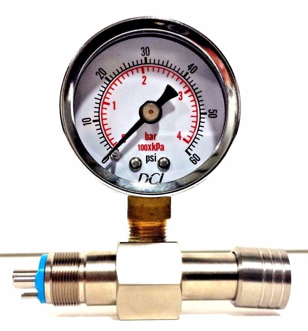 DCI International 7267 Handpiece Pressure Gauge (0-100 PSI)