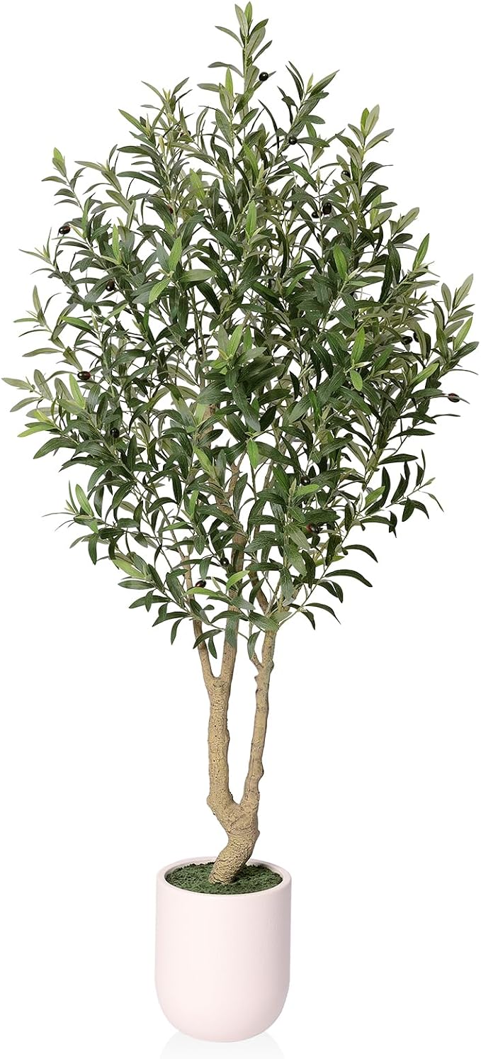 Artificial Olive Tree 7FT Tall Faux Plants Indoor