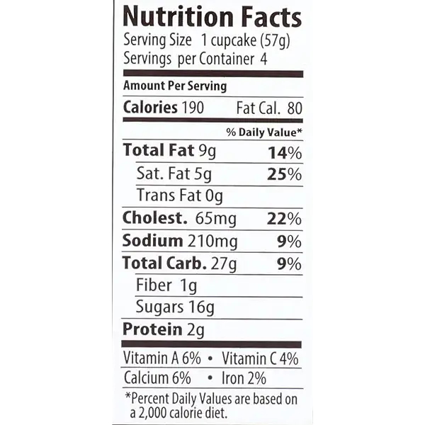 Cupcake Gluten Free Frosty Zucchini 4 Count, 8 Ounce 3