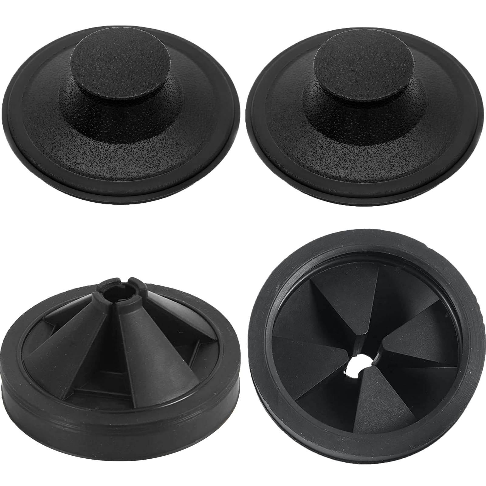 Replacement Sink Stopper For InSinkErator Garbage Disposals – STP-PL Model, Fits 3.5” Drain, Black Plastic