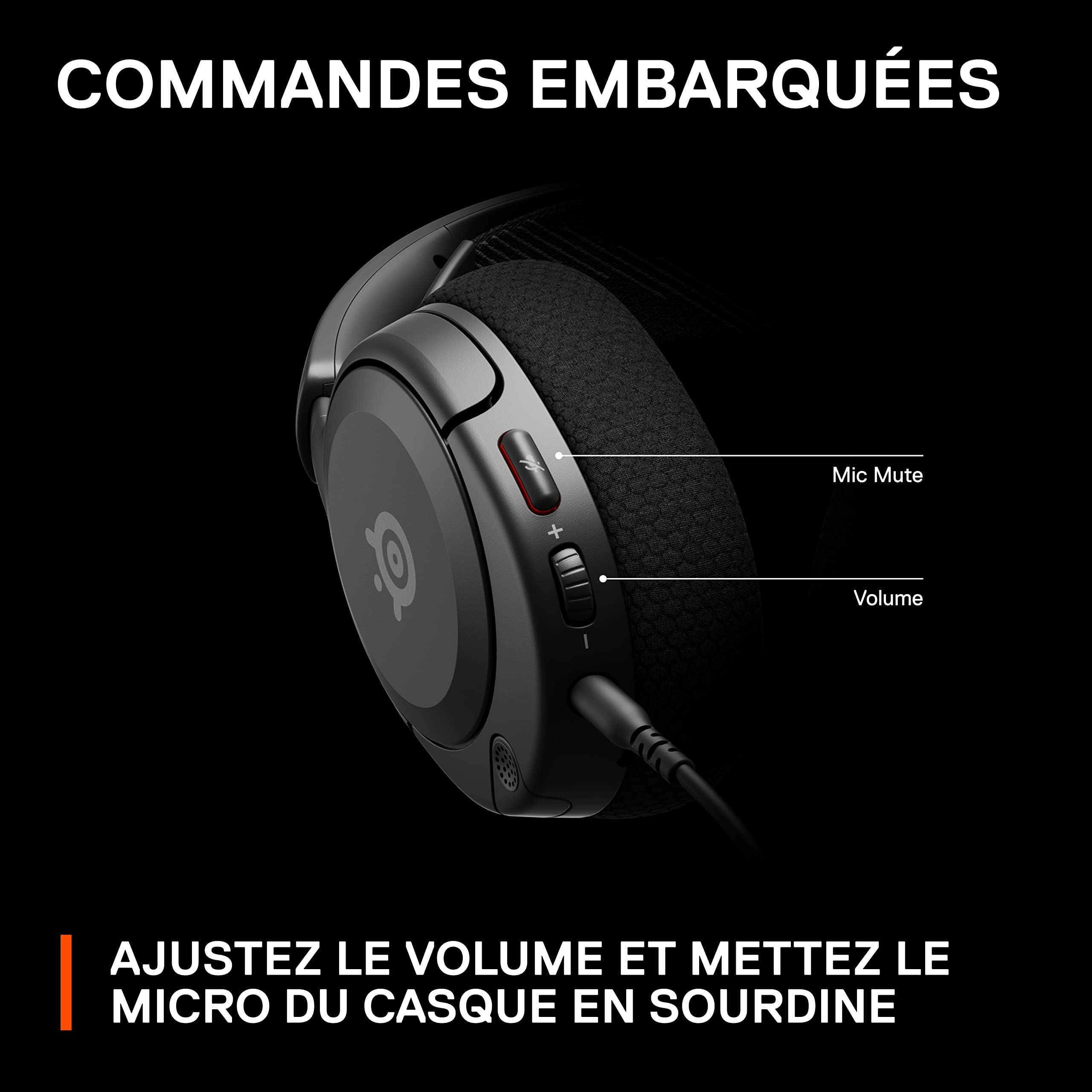 SteelSeries Arctis Nova 1 - Casque de jeu multi-système — Hi-Fi avec pilotes — Son Spatial à 360° — Coussinets d’Oreille à Mousse à Mémoire — Microphone antibruit — PC, PS5, PS4, Switch, Xbox - Noir