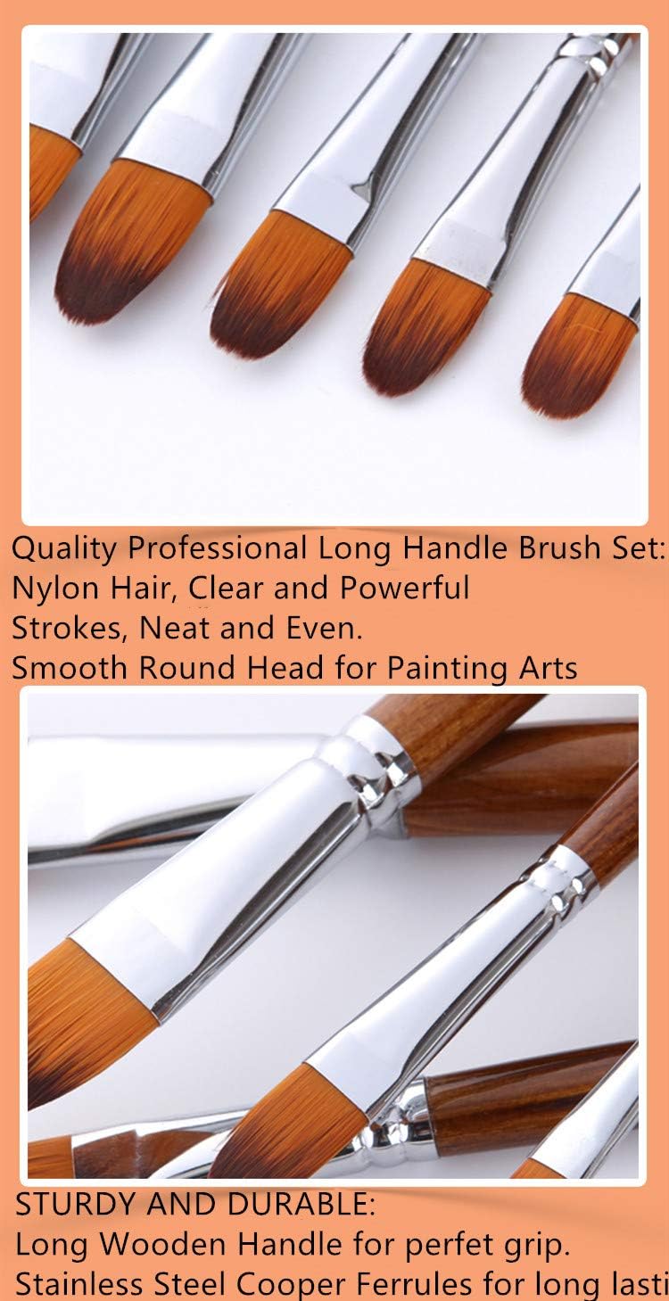 Paint Brushes Artists Brush Sets 13PCS Synthetic Fine Art Brushes for Oil/Watercolour Painting Drawing