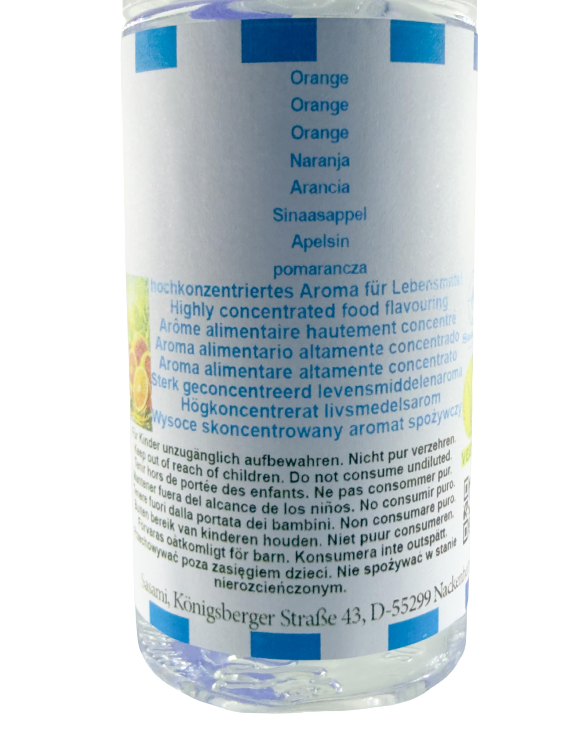 Arancia aroma concentrato - vegano - Sasami - 100ml