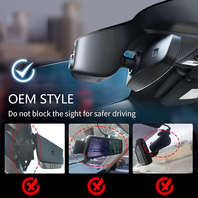 Mangoal Dash Cam 4K y 1080p compatible Porsche miniatura 6