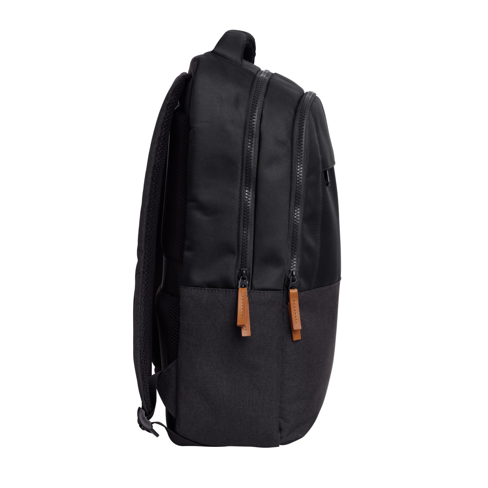 Trust Lisboa Sac à Dos pour Ordinateur Portable 16 Pouces, 23 Litres, Noir | avec Sangle pour Chariot, Plastique Recyclé, Backpack PC Voyage Homme Femme Collège Loisir Affaire Travail