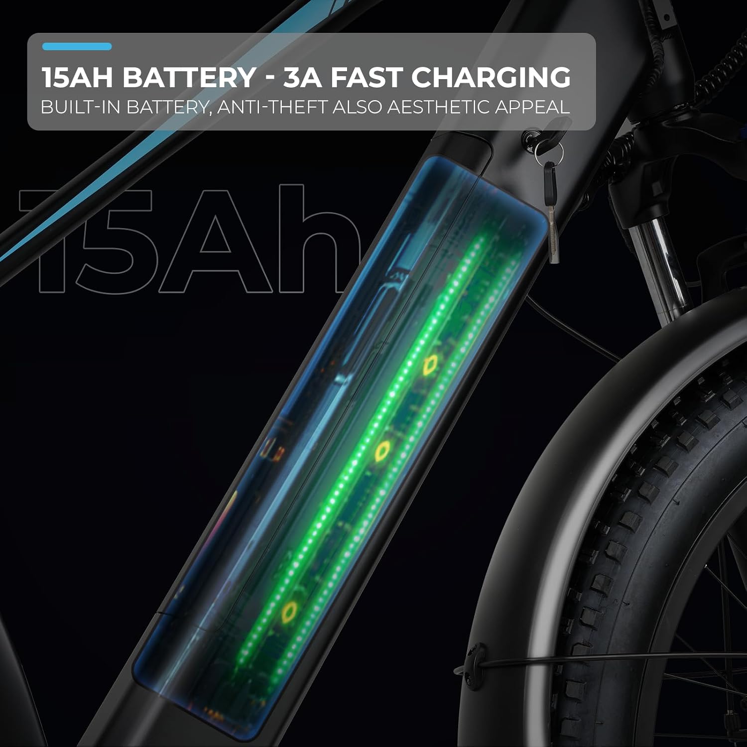 15Ah Battery with Fast Charging