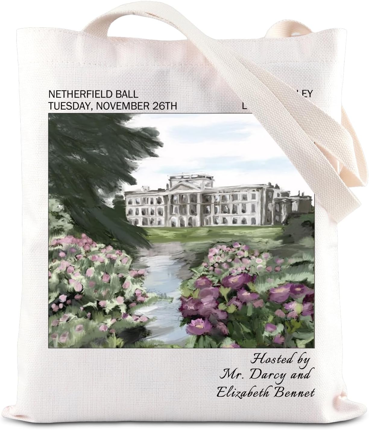 ENSIANTH Pride Reader Book Sleeve Prejudice Book Lover Gift JA Novelist Bookworm Book Cover with Zipper Book Club Gift (Pride Bag)