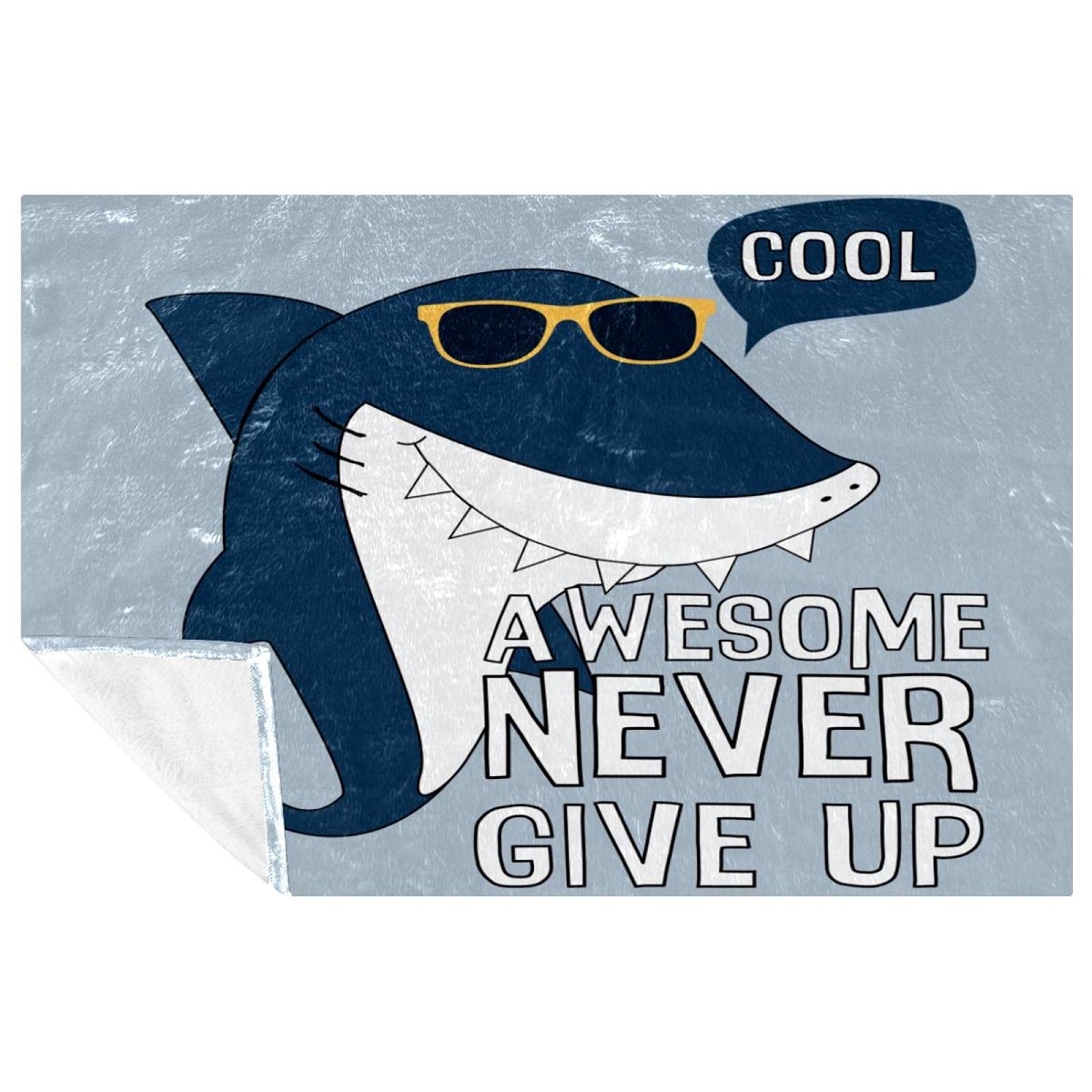 Couverture requin douce contre le froid pour lit et pique-nique