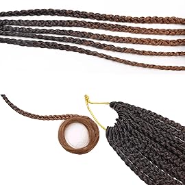 Pre Looped French Curly Braiding Hair 14 Inch T4/30 French Curl Crochet Braids 7Packs Box Braids Crochet Hair for Black Women Curly Crochet Hair Extensions French Curls(T4/30)