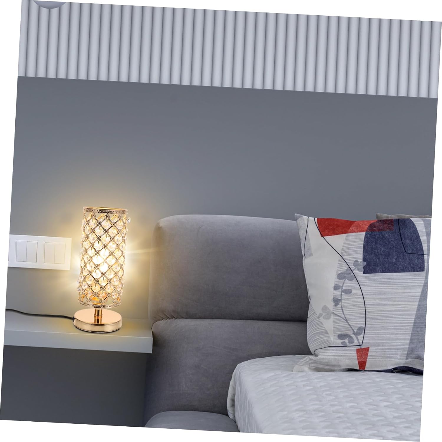 POPETPOP 1pc Unique Desk Lamp Crystal Table Light for Home Decor Warm Comfortable Lighting