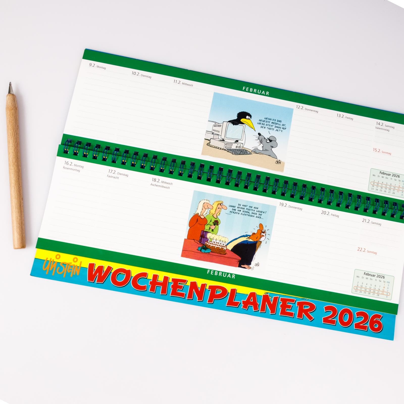 Uli Stein Wochenplaner 2026: Tischkalender