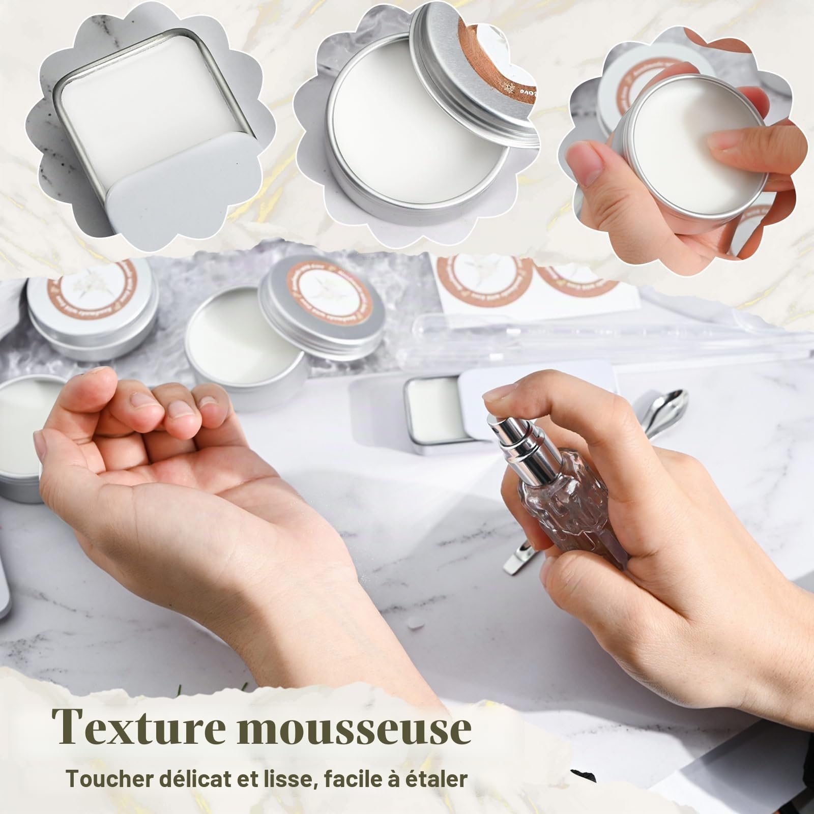 JUYRLE Kit de fabrication de parfum à faire soi-même, kit de bricolage créatif pour adultes, avec huile essentielle, mini parfums avec petit flacon pulvérisateur, cadeau pour femme/enfant