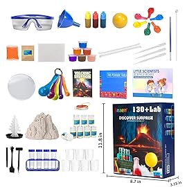 SNAEN 240+ Lab Experiments Science Kits, Chemistry Set, Crystal Growing, Erupting Volcano, STEM Activities Educational Toys Gifts for 3 4 5 6 Years Old Boys Girls Kids Toys
