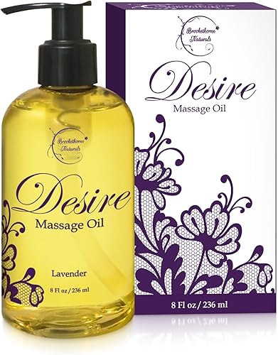 Desire - Aceite de masaje de lavanda para aromaterapia para terapia de masaje, aceite corporal de lavanda 100% natural para masaje, los mejores