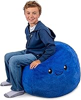 Vista 24 de Big Joe Avocado PlushiPals - Puf súper suave para niños, mezcla de poliéster de felpa ultrasuave, 2.5 pies recargable Avacado