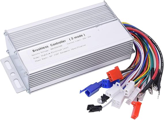 Headerbs Electric Scooter Motor Controller 72V Battery Compatible with 48V 60V 64V 1000W 1500W Brushless Speed Controller for E Scooter