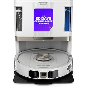 Shark RV1001AE IQ Robot Self-Empty XL, Robot Vacuum with IQ Navigation, Home Mapping, Self-Cleaning Brushroll, Wi-Fi Connected, Works with Alexa, Black