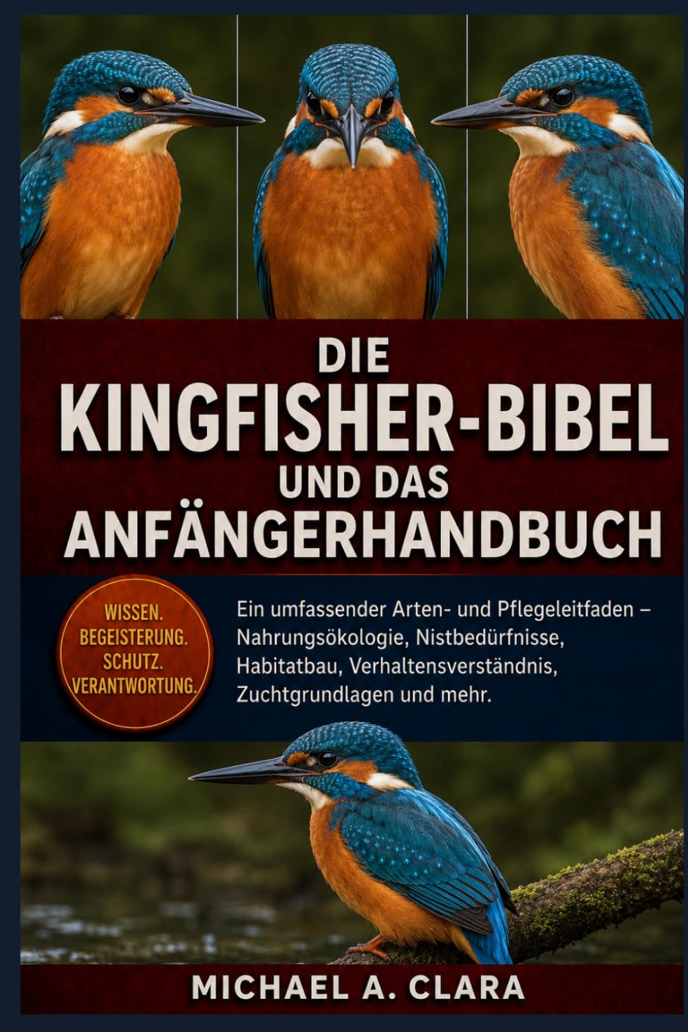 DIE KINGFISHER-BIBEL UND DAS ANFÄNGERHANDBUCH: Ein umfassender Arten- und Pflegeleitfaden – Nahrungsökologie, Nistbedürfnisse, Habitatbau, Verhaltensverständnis, Zuchtgrundlagen und mehr.