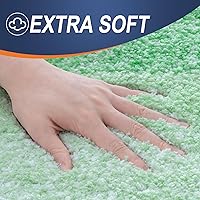 Vista 307 de OLANLY Juego de 2 alfombras de baño de 2 piezas, alfombras de baño de microfibra suave y absorbente y alfombra de inodoro con contorno