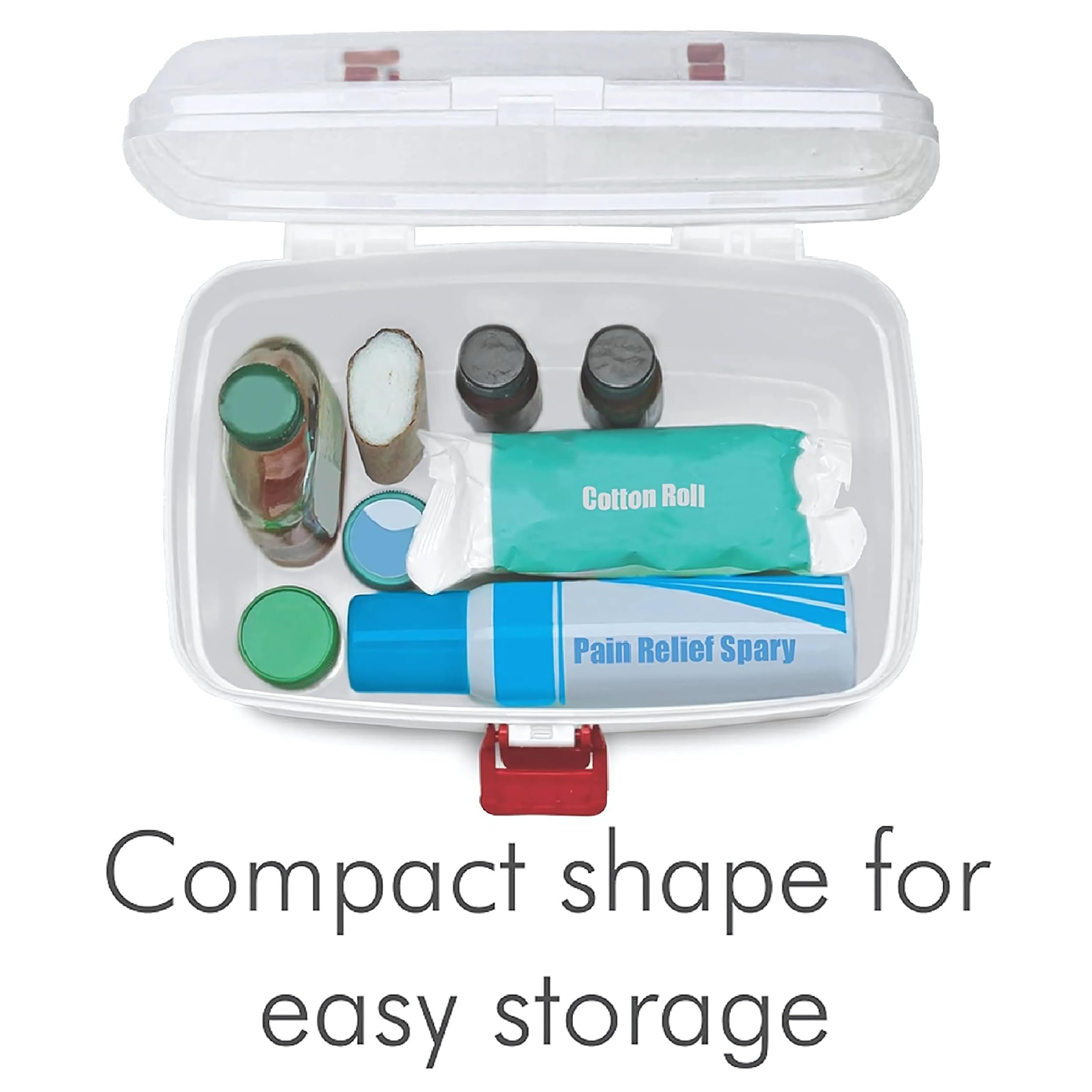 ARCYU Medical Box, 1 Piece, White | Emergency Medical Box | Medicine Storage Box | Emergency Cabinet Organizer | Detachable Tray Medical Box | Medicine Organizer | Indoor Outdoor Medical Utility 3