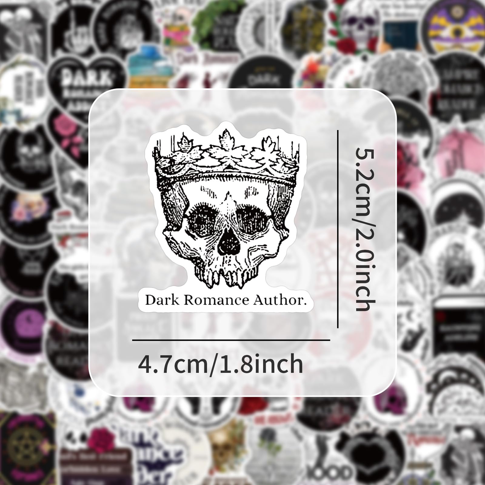 Lot De 100 Stickers Dark Romance - Vinyle Imperméable, Esthétique Rétro, Pour Décorer PC, Skate, Bouteille