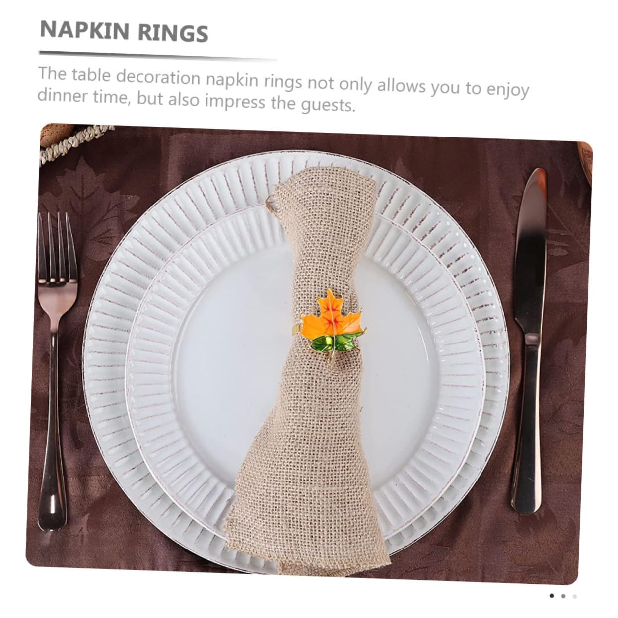 TOPBATHY 12stücke Festival Serviettenringe Dekorative Tischaccessoires Für Thanksgiving Und Feiern Hochwertige Serviettenhalter Mit Blattdesign Für Festliche Anlässe
