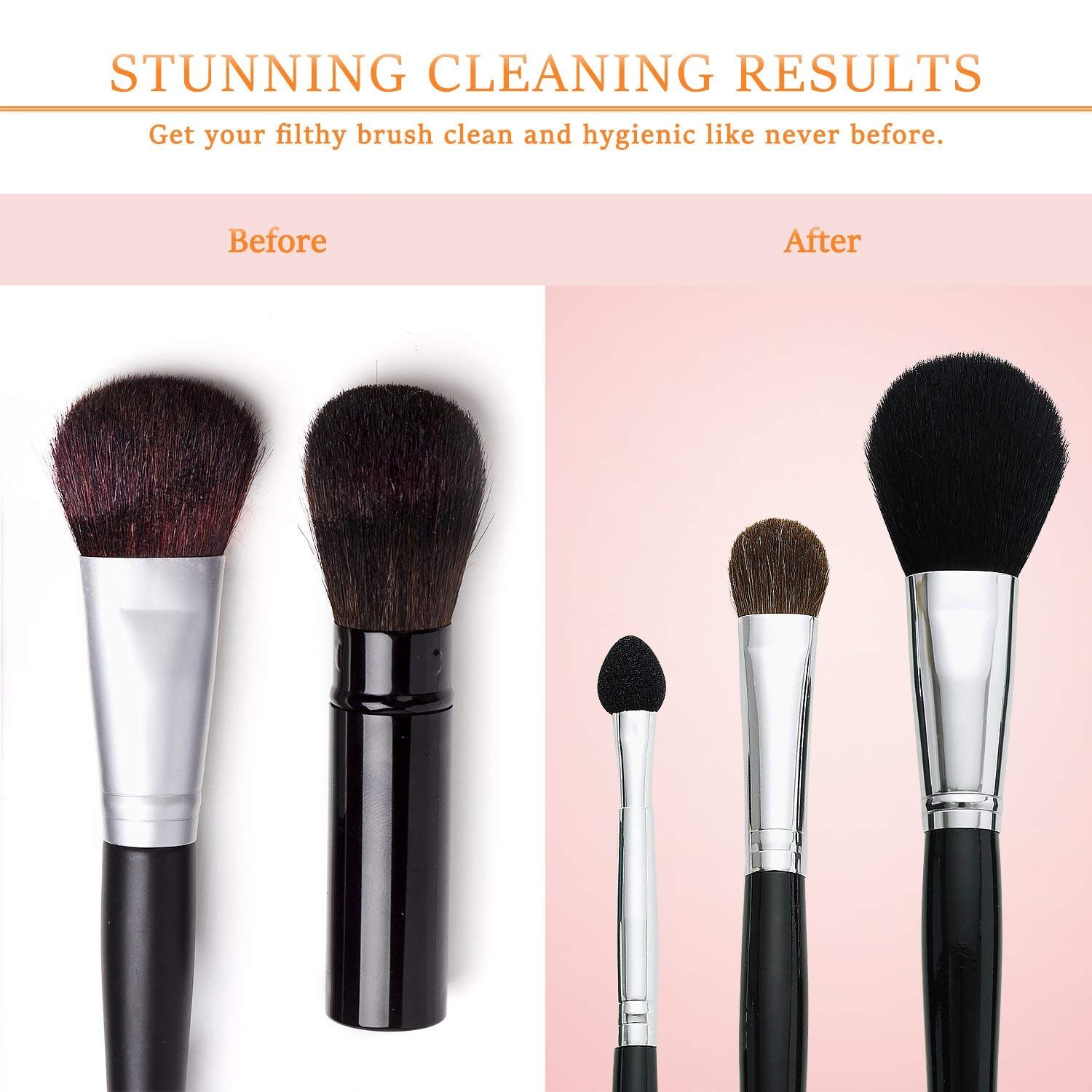 Makeup Brush Cleaner and Dryer [2018 Upgraded] Electronic Brushes Cleaner Wash & Dry Makeup Brushes for All Size Makeup Brushes