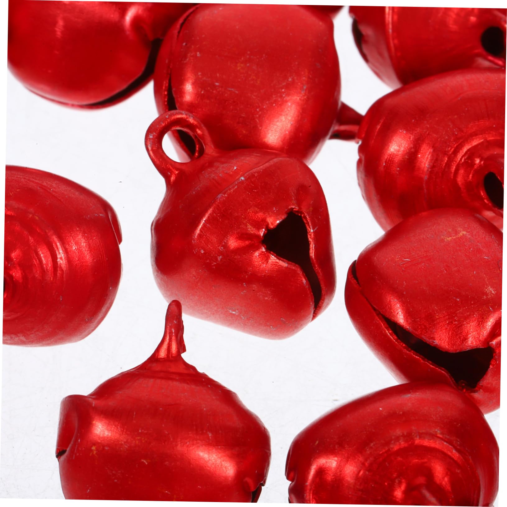 DOITOOL 5 Set Ornamenti di Campane in Alluminio Mestiere per Piccolo Campane Appese di Natale Tintinnio Ornamenti A Campana Piccola Campana i Mestieri di Rosso 100 Pezzi*5