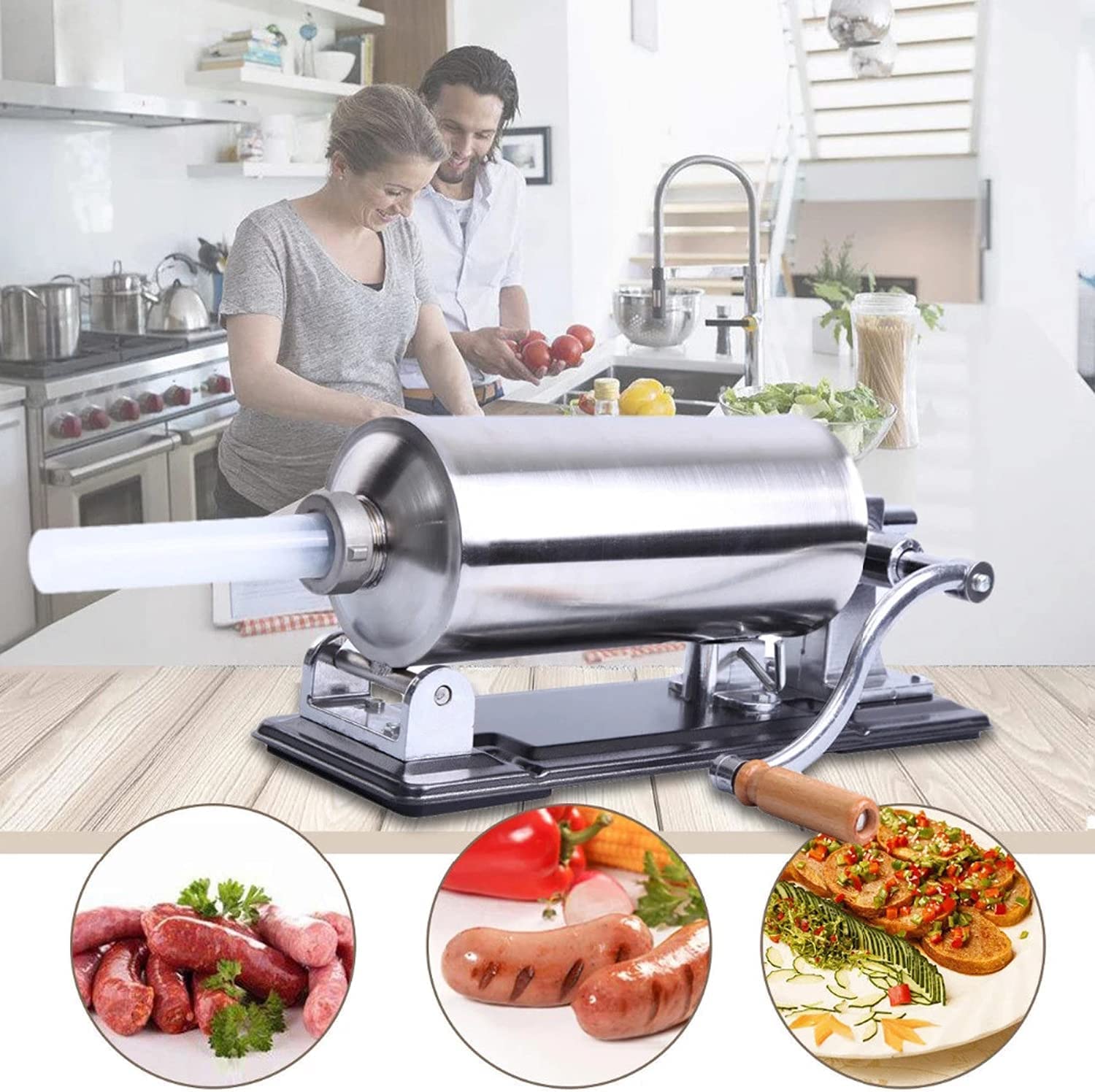 手動ソーセージ詰め物機 ソーセージスタッファー ソーセージ