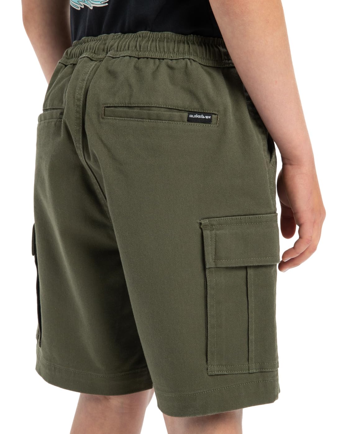 Quiksilver Short Taille élastique Taxer Cargo Youth Marron 12