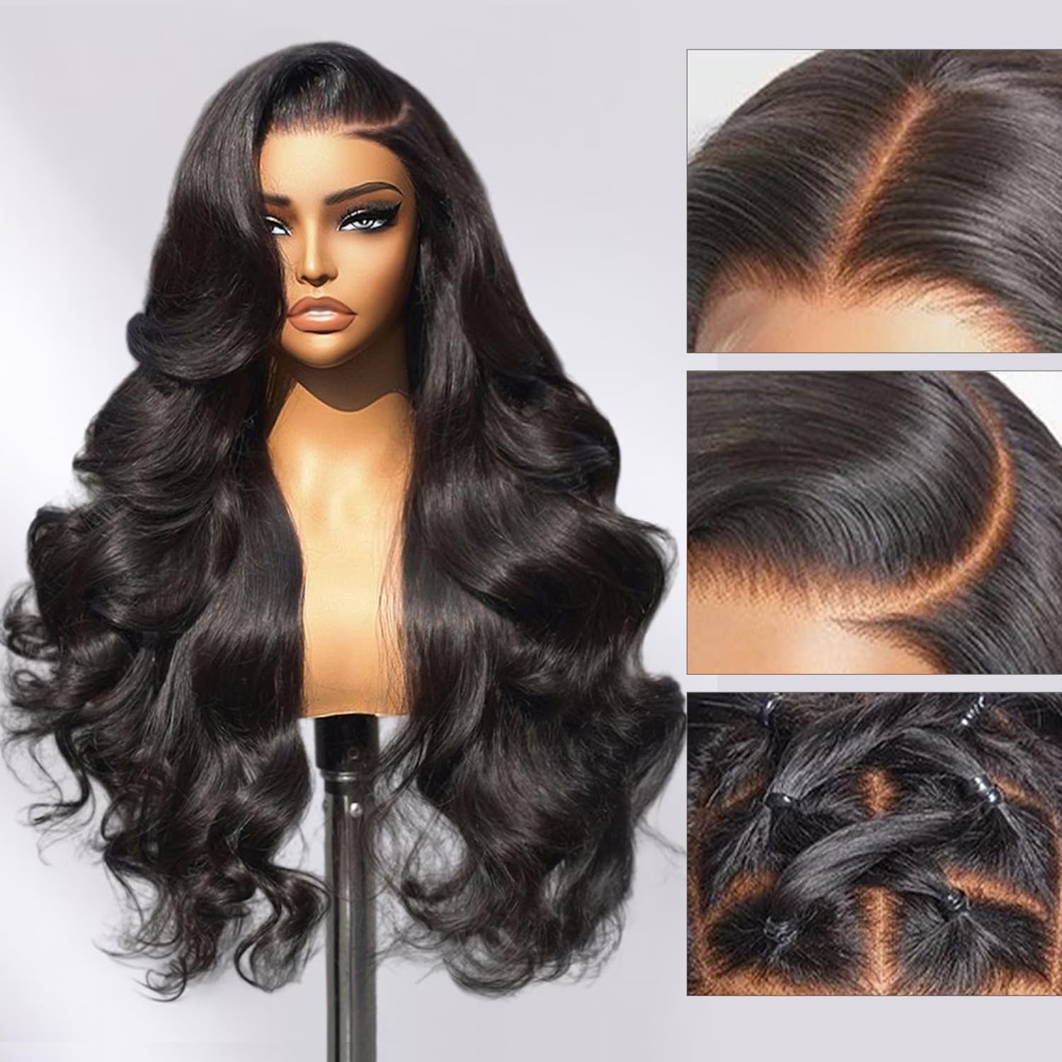 Body Wave Wigs Human Hair 200% Density - Image 2