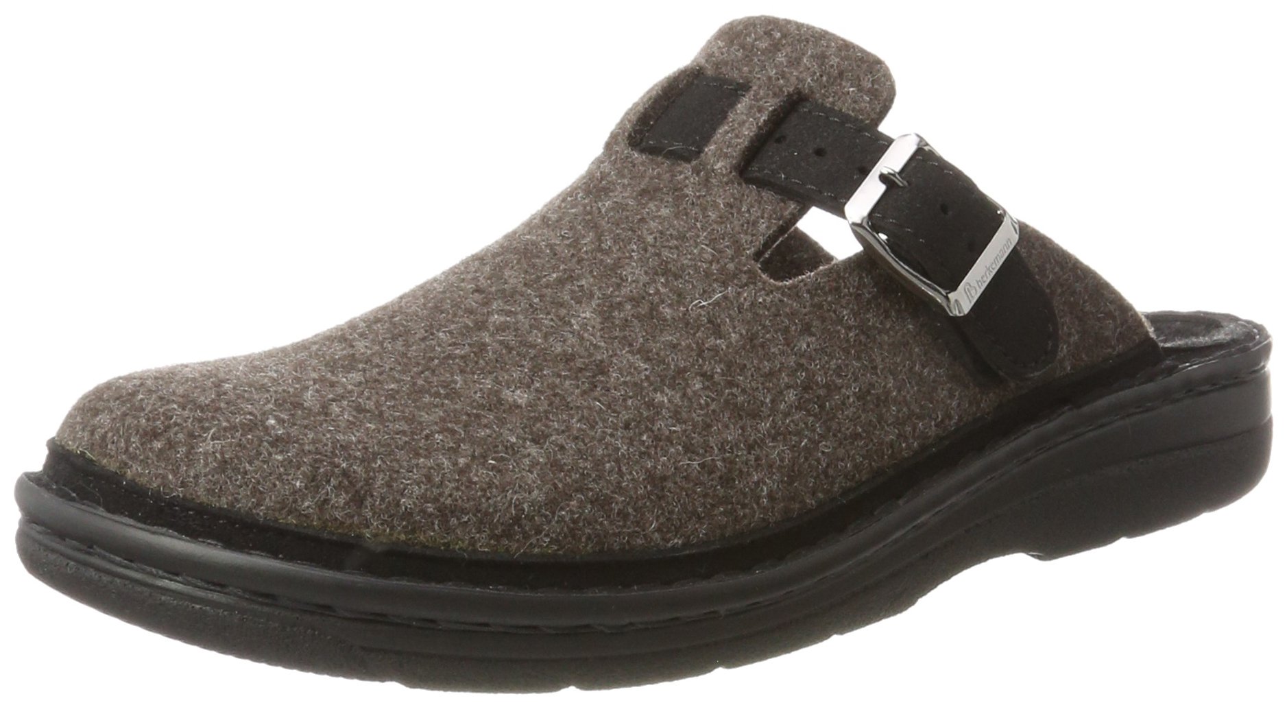 Berkemann 5710 Men’s Open Back Slippers, Brown (Brown 459), 12 UK