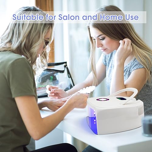 Miniatura 7 de Lámpara de uñas LED UV recargable, lámpara de uñas inalámbrica de 96 W con pantalla LCD, sensor automático y 4 ajustes de temporizador, lámpara de